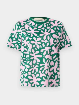 T-shirt z nadrukiem Marimekko jasnoróżowy