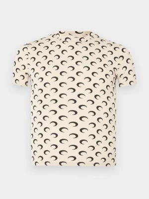 T-shirt z nadrukiem Marine Serre beżowy