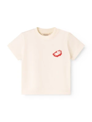 T-shirt z nadrukiem MarMar mleczny