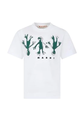 T-shirt z nadrukiem Marni