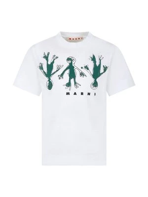 T-shirt z nadrukiem Marni