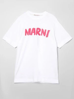 T-shirt z nadrukiem Marni