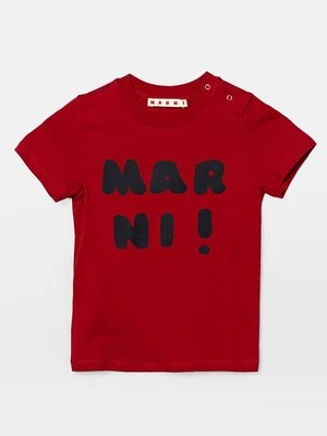 T-shirt z nadrukiem Marni