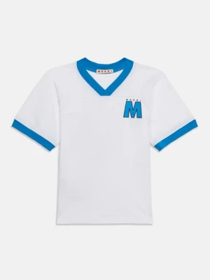 T-shirt z nadrukiem Marni biały