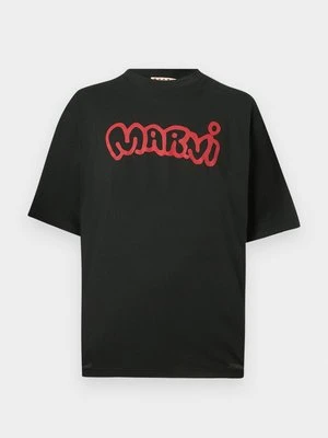T-shirt z nadrukiem Marni czarny