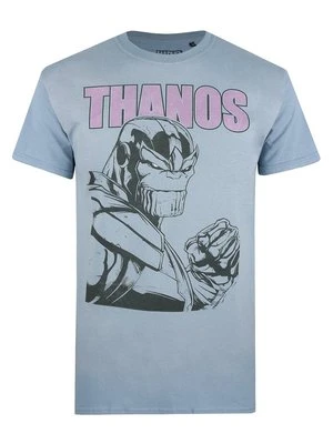 T-shirt z nadrukiem Marvel niebieski