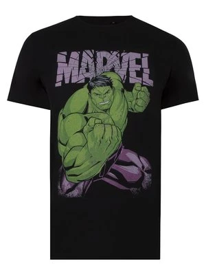 T-shirt z nadrukiem Marvel czarny