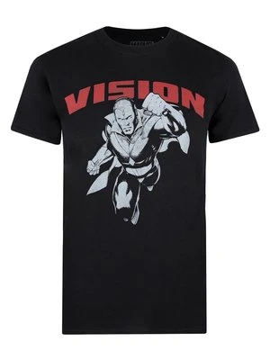 T-shirt z nadrukiem Marvel czarny