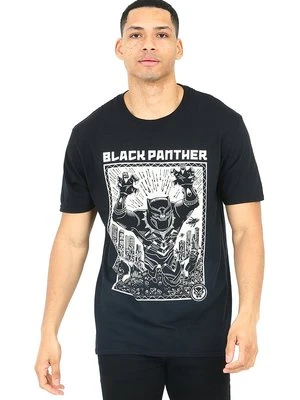 T-shirt z nadrukiem Marvel czarny