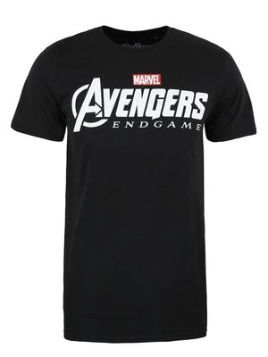 T-shirt z nadrukiem Marvel czarny