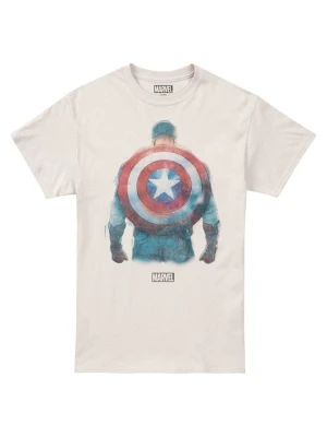 T-shirt z nadrukiem Marvel beżowy