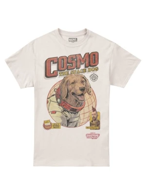 T-shirt z nadrukiem Marvel beżowy