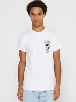 T-shirt z nadrukiem Marvel biały