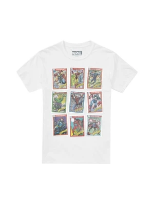 T-shirt z nadrukiem Marvel biały