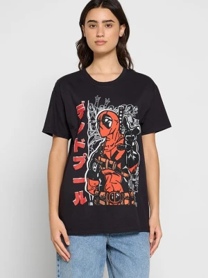 T-shirt z nadrukiem Marvel czarny