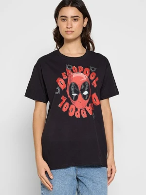 T-shirt z nadrukiem Marvel czarny