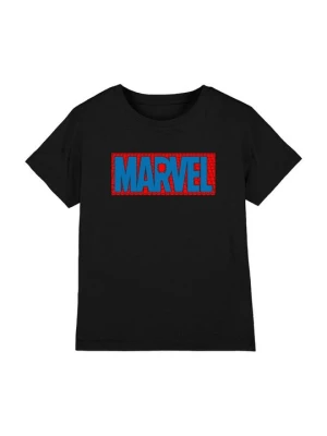 T-shirt z nadrukiem Marvel czarny