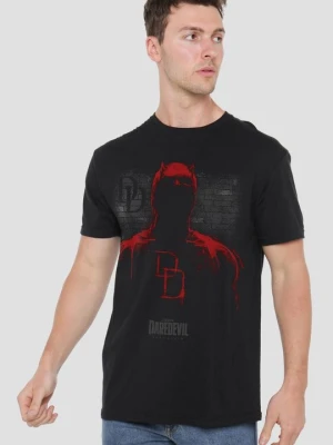 T-shirt z nadrukiem Marvel czarny