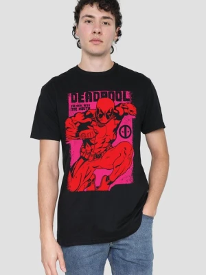 T-shirt z nadrukiem Marvel czarny