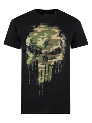 T-shirt z nadrukiem Marvel czarny