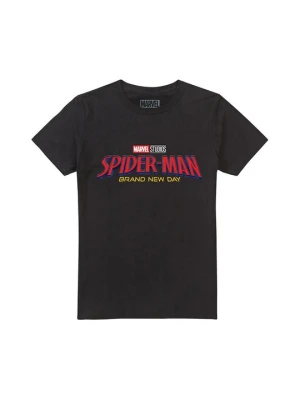 T-shirt z nadrukiem Marvel czarny