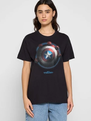 T-shirt z nadrukiem Marvel czarny