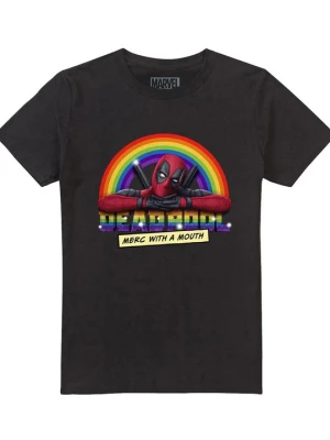 T-shirt z nadrukiem Marvel czarny