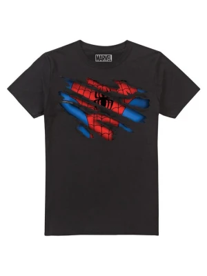 T-shirt z nadrukiem Marvel czarny