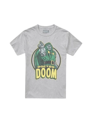 T-shirt z nadrukiem Marvel jasnoszary melanż