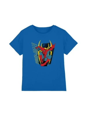 T-shirt z nadrukiem Marvel szafirowy