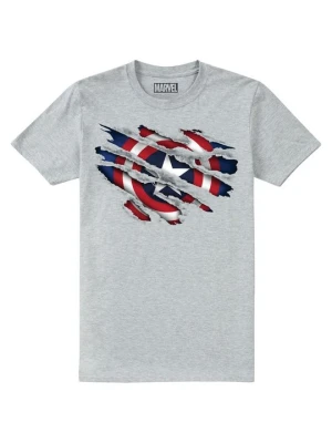 T-shirt z nadrukiem Marvel szary