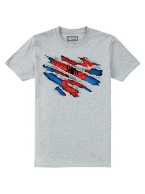T-shirt z nadrukiem Marvel szary