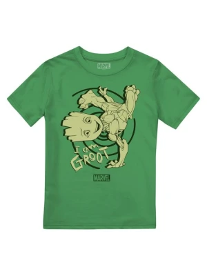 T-shirt z nadrukiem Marvel zielony