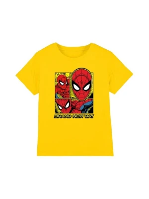T-shirt z nadrukiem Marvel żółty