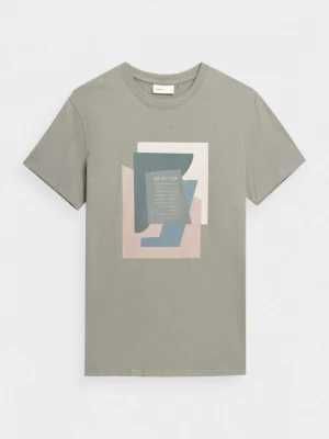 T-shirt z nadrukiem męski OUTHORN