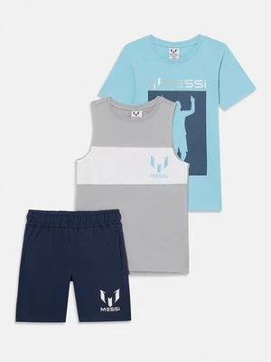 T-shirt z nadrukiem Messi jasnoniebieski