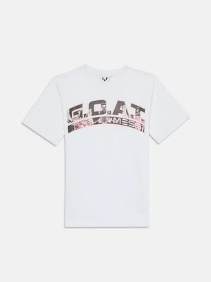 T-shirt z nadrukiem Messi biały