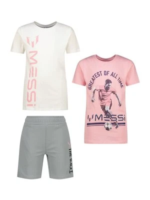 T-shirt z nadrukiem Messi różowy