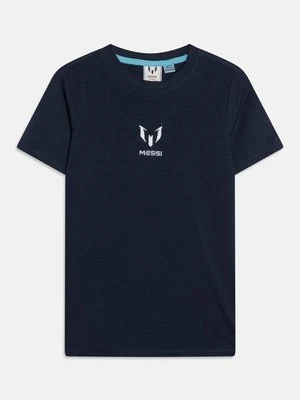T-shirt z nadrukiem Messi granatowy
