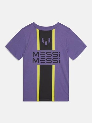 T-shirt z nadrukiem Messi fioletowy