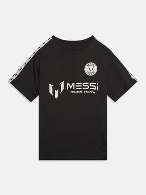 T-shirt z nadrukiem Messi ciemnoszary