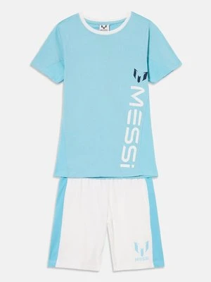 T-shirt z nadrukiem Messi jasnoniebieski