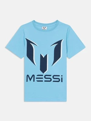 T-shirt z nadrukiem Messi jasnoniebieski