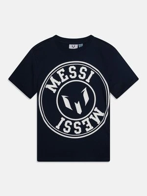 T-shirt z nadrukiem Messi granatowy