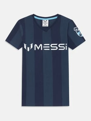 T-shirt z nadrukiem Messi granatowy
