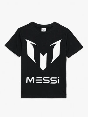 T-shirt z nadrukiem Messi czarny
