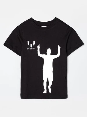 T-shirt z nadrukiem Messi czarny
