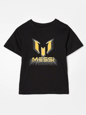 T-shirt z nadrukiem Messi czarny