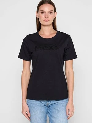 T-shirt z nadrukiem Mexx czarny