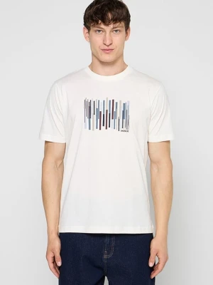 T-shirt z nadrukiem Mexx biały